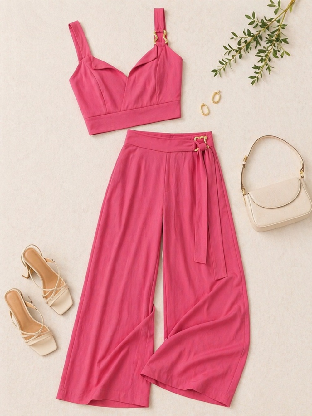 Chic Pink Women's Jumpsuit